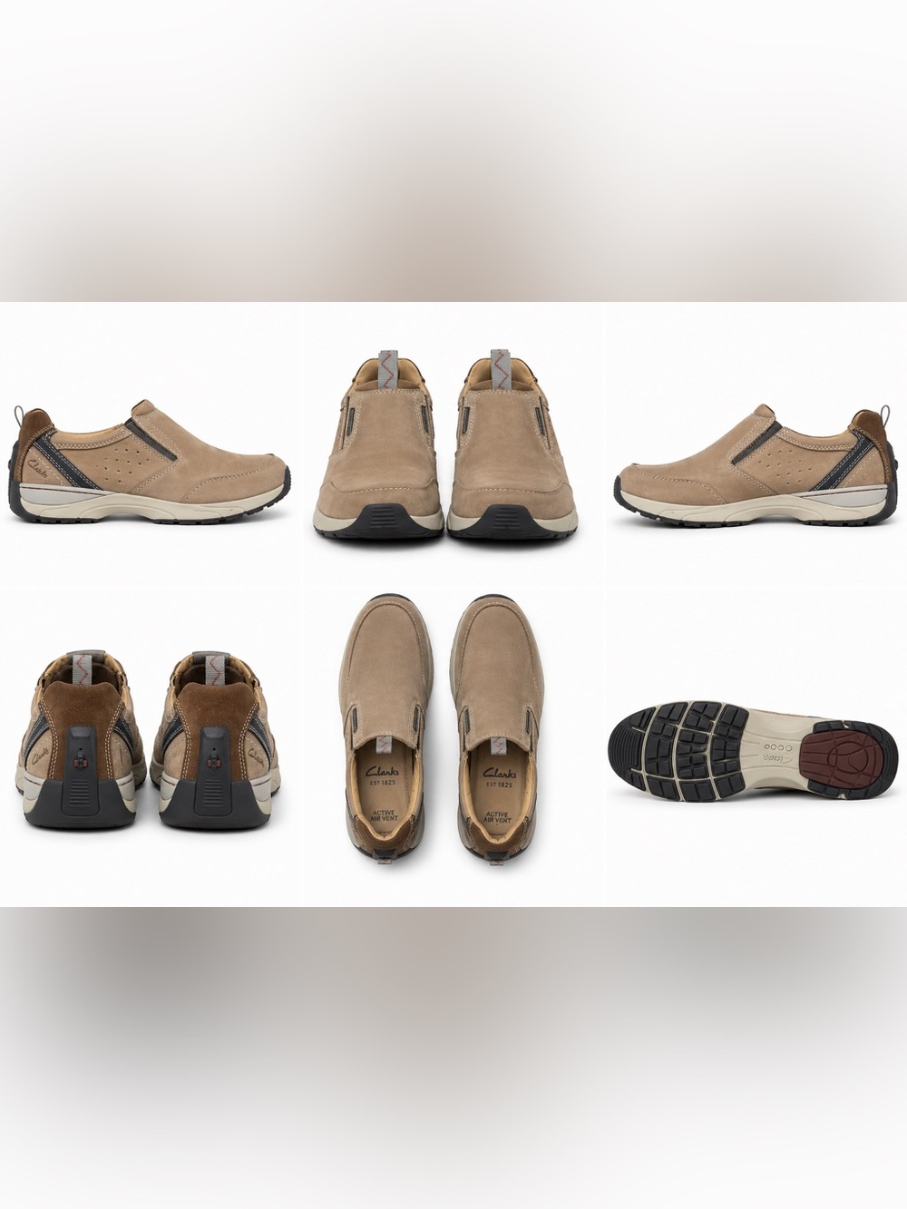 Clarks Active‎ Air Vent slip-on loafers featuring leather uppers and  comfort